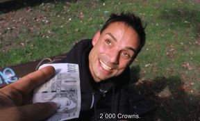 Tanned amateur lover enjoys cash for sex while being taped in hot POV