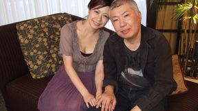 Hot Japanese MILF welcomes fucked hard by hot cock while her cuckold husband watches