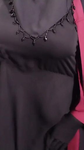 Hijabi Muslim beautiful woman having sex with cook Shyamal   Clip 1