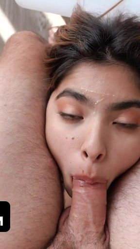 Spectacular moment from &quot;Exotic Teen Hazel Heart Gets Hot Jizz On Her Face&quot;
