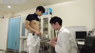 Naughty Japanese twink is checked up by his kinky teacher