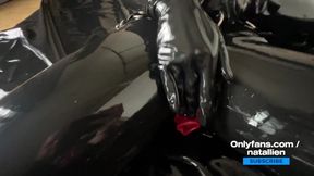 Condom Latex Suit - Close Up - OnlyFans Teaser