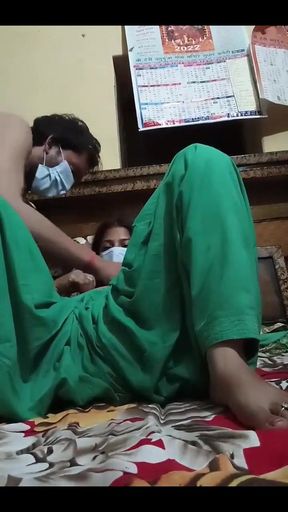 Indian Bhabhi Pussy Sucked and Kissed by Devar