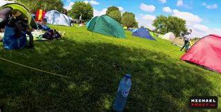 Very Risky Sex in a Crowded Camping Amsterdam Public POV