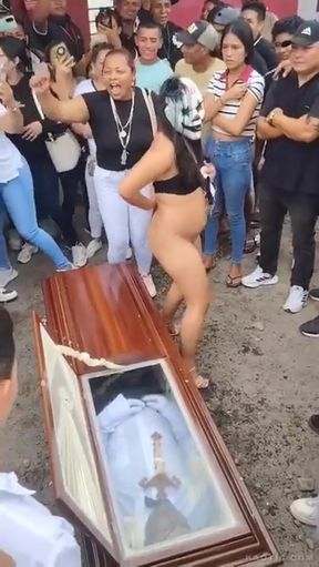 Public trashy whore strips with impressive boners