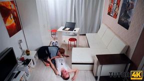 TUTOR4K Cunning student knows how to involve the English tutor in sex