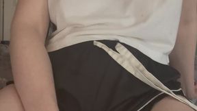Cumming with clothes on