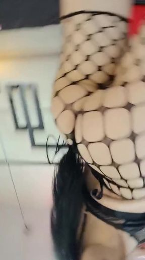Curvy woman takes control in a rough solo scene