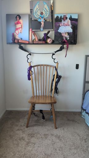 Sissy Bride Playing with Lots of Dildos