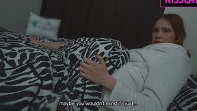 Step Mom Gives Step Son a Hand in Bed but Ends Up with Pussy Filled with Cum
