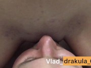 Мачеха уговорила сына делать ей куни и кончила ему в рот