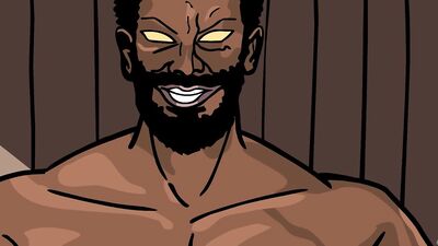 Gothic babe dominated and ravished by BBC in cartoon sex video