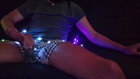 Holiday zoom huge cumshot jerk off massive black cock