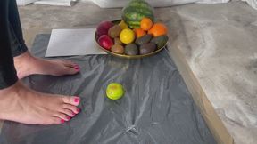 Juicy Fruit Crushing – Lemon, Lime & Avocado Appel Slow Crush bare feet. You will like it!