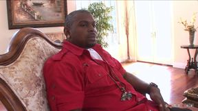 Naughty Ms Platinum will get all her huge booty covered in cum