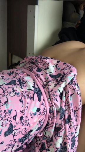 My stepmom sucks dick under the table during breakfast.   Clip 1