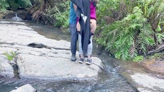 Pretty Indian Couple Making Love in River Side - Desi Outdoor Sex - Risky Sex