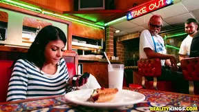 Tiny Sadie Pop Expertly Bounces on Lucky Man’s Big Fat Dong