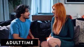 ADULT TIME - Nervous Teen Doesn&#039;t Pull Out Of His MILF Therapist Lauren Phillips During Sensual Fuck