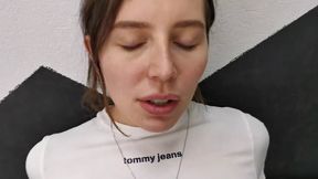 Russian tattoo artist gets paid with a blowjob and cum shot