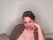 Onlyfans @TsJadePerfume - Playing With Her Natural Chubby Shemale Boobs