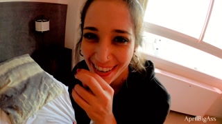 Creampie anal my friend "belle amore" destroy my ass &amp; hers and belle drinks the le from my ass