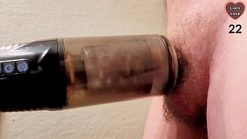 Fat cock joi moans as it cums twice from a sex toy