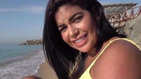 Curvy Latina enjoys outdoor sex in POV porn scene
