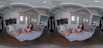 Experience Maddy May in Stunning VR: Captivating Lingerie and Intense POV Action!