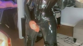 TS COSPLAY 1986 THE WRAITH MASTURBATIONLATEX CATSUIT RUBBER HOOD SMOKING 120MM