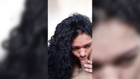 Pretty Wife Sucking Deep Throat