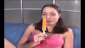 Girl Makes Man Go Wild with Desire with Ice Cream