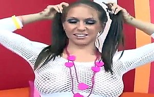 We got rachel roxxx to dress up in fishnet stockings and other kinky