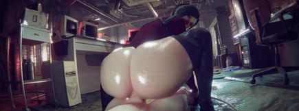 Horny Bunny Girl Bouncing Hard on Massive Monster Cock