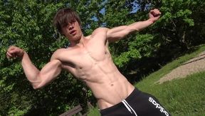 EastBoys.com: Muscly super-cute hetero boy outdoors