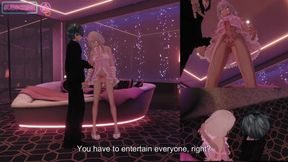 Live japanese gay anime femboy cum control 3D VRChat handjob amateur cosplay