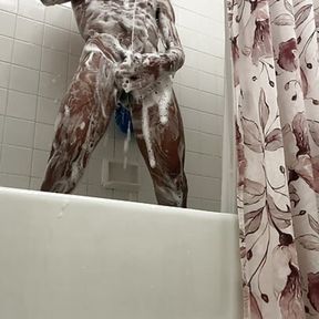 PrinceSleaze taking a ShowerBath with Soapy Suds