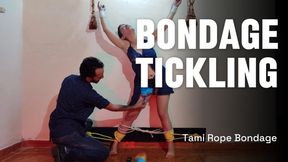 Rope bondage causes her naked body to be tickled all over (4)