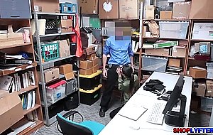 Asian thief jade noir deep throats a huge cock