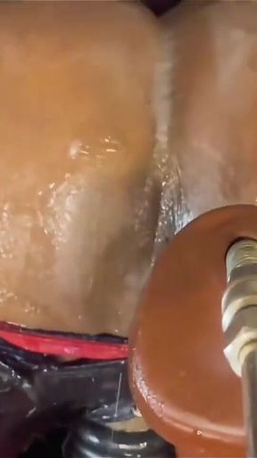 Submissive Bottom Fucked by BBC Dildo Machine - Intense Anal Training