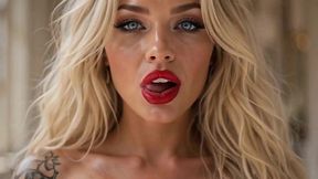 the maid and her pussy - sexy blonde maid cleans villa, takes shower then gets fucked hard ai generated