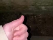 wanking in public at my Village nearly got caught multiple times