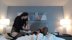 ts bailey wilde locks crossdresser in chastity