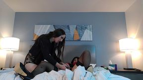 ts bailey wilde locks crossdresser in chastity