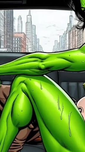 Horny Muscular MILF Dominatrix Fucks in the Car