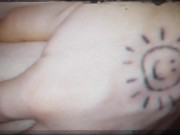 FTM Naughty Solo Nipple Twisty and Belly Fetish