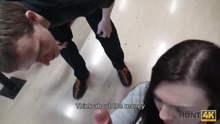 HUNT4K. Bowling game is boring but sex with 18 yo sexy