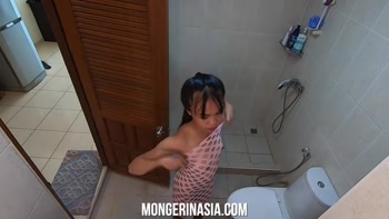 Perky Thai teen (18+) is not afraid of a big cock