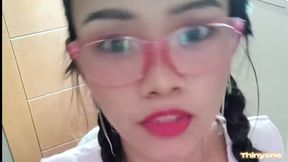 Innocent teen takes a gigantic cumshot on her face