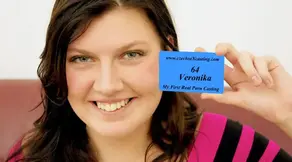 Veronika's first porn casting